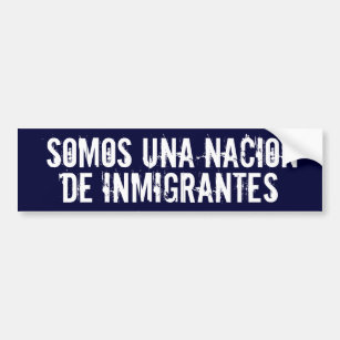 "Wir sind eine Nation der Immigranten" Autoaufkleber