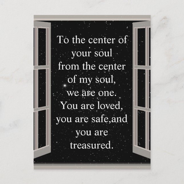 Wir sind eins postkarte (Vorderseite)