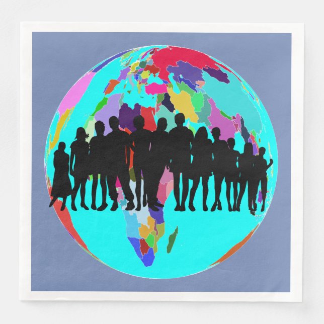 WIR SIND FAMILIE SERVIETTE (Vorderseite)