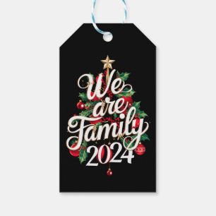 Wir sind Familie Weihnachten 2024 Matching Pajama Geschenkanhänger