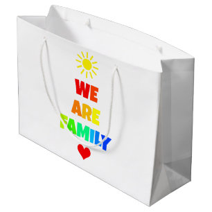 Wir sind Familienerregenbogen-Sonnenschein-Adoptio Große Geschenktüte
