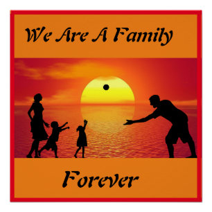 Wir sind Familienposter Poster