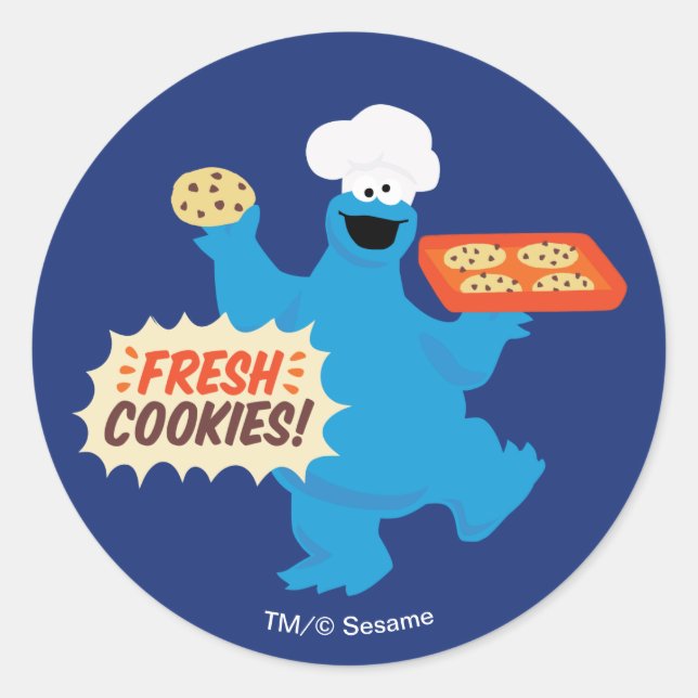 Wir sind Feinschmecker | Frische Cookies! Runder Aufkleber (Vorderseite)