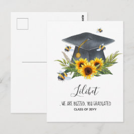 WIR SIND GEBÜHRT! ABSCHLUSS Geschenk Personalisier Postkarte
