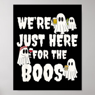 Wir sind gerade hier für das Boos-Funny-Gabe Hallo Poster