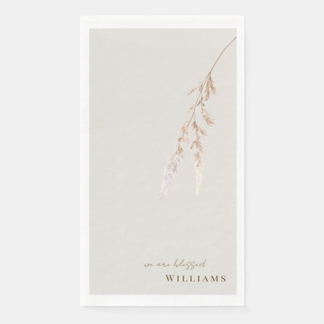 Wir sind gesegnet Custom Cocktail Serviette (Vorderseite)