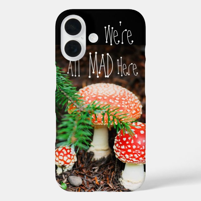 "Wir sind hier alle tot" Mushroom Phone Case (Rückseite)