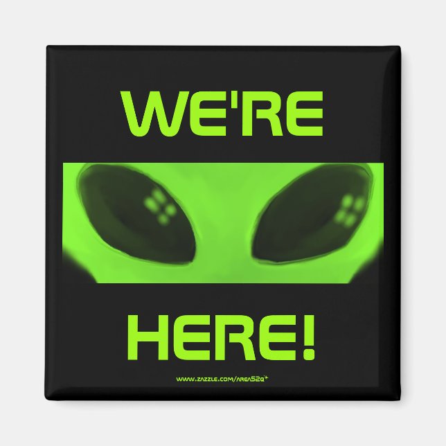 Wir sind hier! Magnet (Vorne)