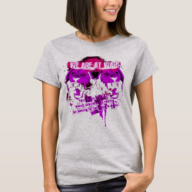 Wir sind im Krieg T-Shirt (Vorderseite)