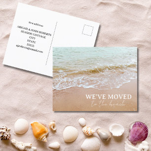 Wir sind in die neue Strandadresse gegangen Postkarte