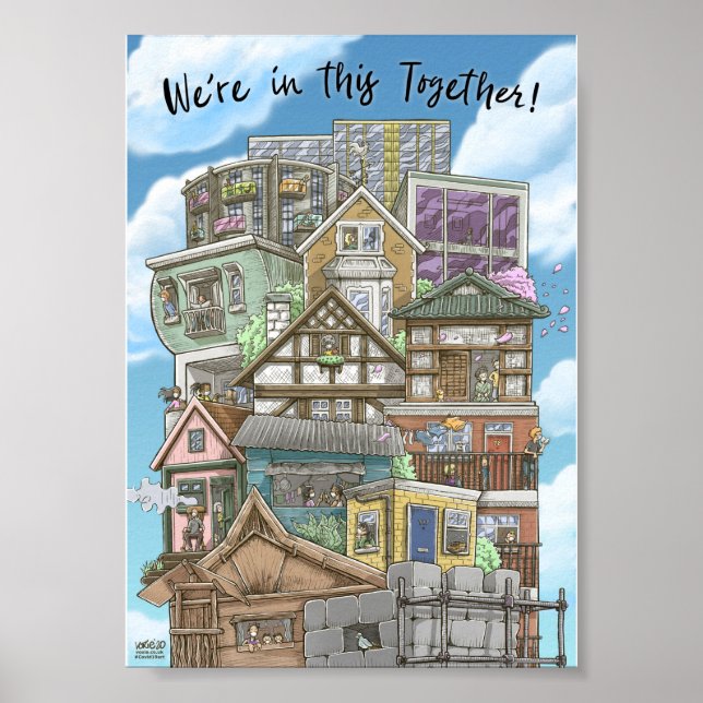 Wir sind in diesem gemeinsamen Poster (Coronavirus (Vorne)