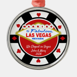 Wir sind in Vegas durchgebrannt Ornament 2026 Aus Metall