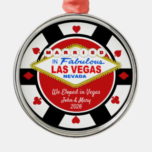 Wir sind in Vegas durchgebrannt Ornament 2026 Aus Metall