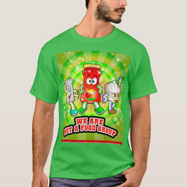 Wir sind keine Lebensmittelgruppe II T-Shirt (Vorderseite)