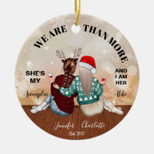 Wir sind mehr als Bestie Weihnachtsdekoration Keramik Ornament