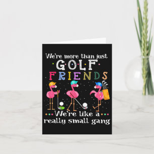 Wir sind mehr als nur Golffreunde Shirt Flamingo Karte