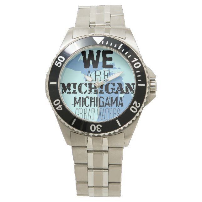 Wir sind Michigan Michigama Great Waters Armbanduhr (Vorderseite)