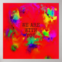 Wir sind mit Ihnen unterstützen Diversity Herz abs