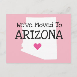 Wir sind nach Arizona-Rosa-Herz übergegangen Postkarte