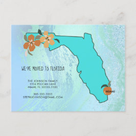 Wir sind nach Florida übergegangen Ankündigungspostkarte