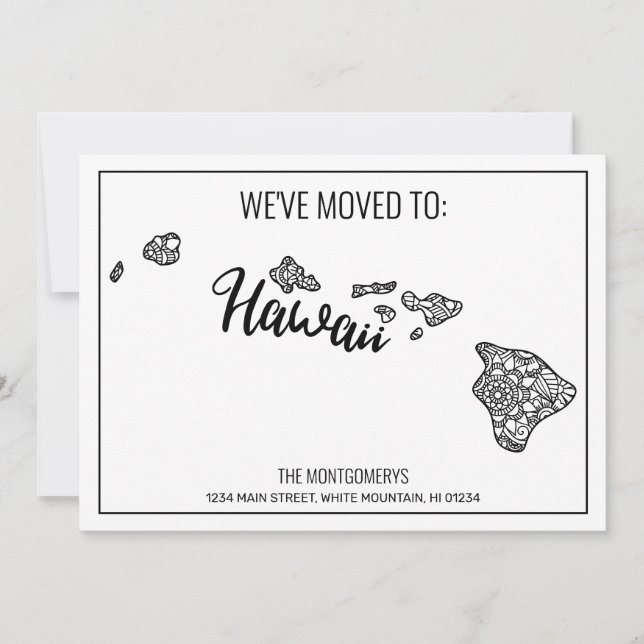 Wir sind nach Hawaii Staat gegangen, Floral Mandal Ankündigung (Vorderseite)