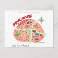 Wir sind nach McKinney Texas Postcard umgezogen