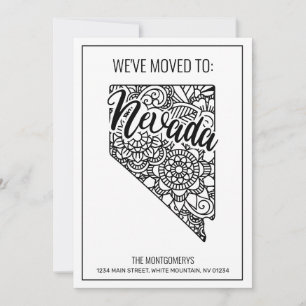 Wir sind nach Nevada Staat gegangen Floral Mandala Ankündigung