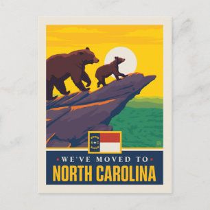 Wir sind nach North Carolina gezogen Einladungspostkarte