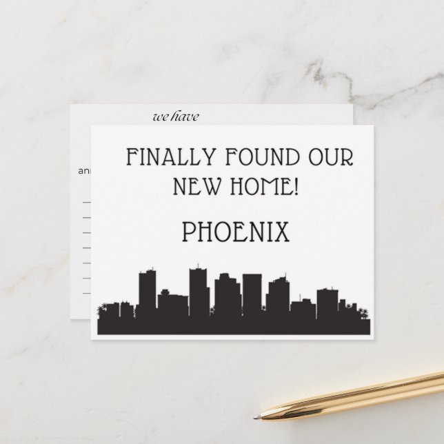 Wir sind nach Phoenix übergegangen Postkarte (Vorderseite/Rückseite Beispiel)