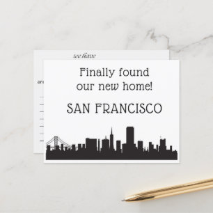 Wir sind nach San Francisco umgezogen Postkarte