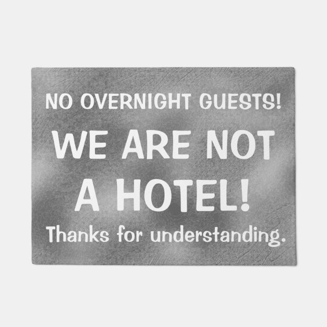 WIR SIND NICHT ein lustiger HOTEL unhöflicher Fußmatte (Vorderseite)