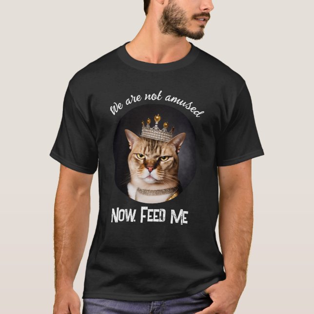 Wir sind nicht erstaunt, wie eine königliche graue T-Shirt (Vorderseite)