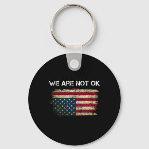 Wir sind nicht so gut wie die US-Flagge auf den Ko Schlüsselanhänger