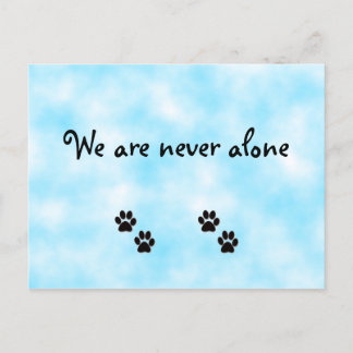 Wir sind nie allein Postkarte