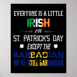 Wir sind noch Barbadian am St. Patrick's Day Barba Poster