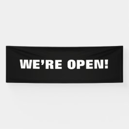 "WIR SIND OFFEN!" Vinyl Außenzeichen Banner
