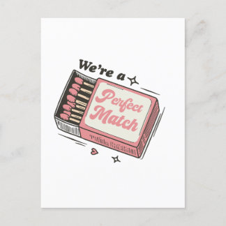 Wir sind perfekt aufeinander abgestimmt postkarte