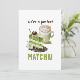 Wir sind perfekt MATCHA Einladung