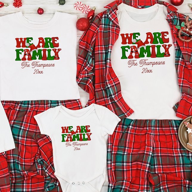 Wir sind Personalisiert, Weihnachten 2024 zu verei T-Shirt (Von Creator hochgeladen)