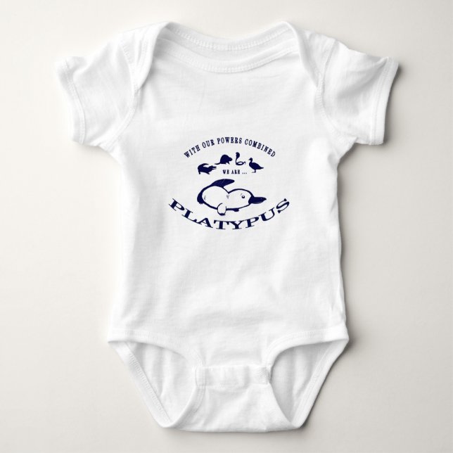 Wir sind Platypus Baby Strampler (Vorderseite)