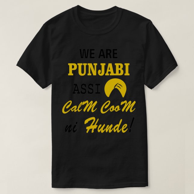 WIR SIND PUNJABI T-Shirt (Design vorne)