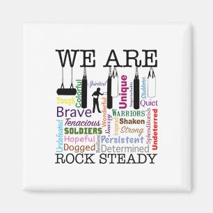 Wir sind Rock Steady Frauen-Boxen Wortkunst  Magnet