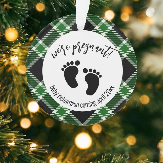 Wir sind schwangere Weihnachtsschwangerschaft Ankü Ornament (Von Creator hochgeladen)