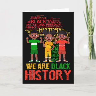 Wir sind Schwarze Geschichte Monat Afroamerikanisc Karte