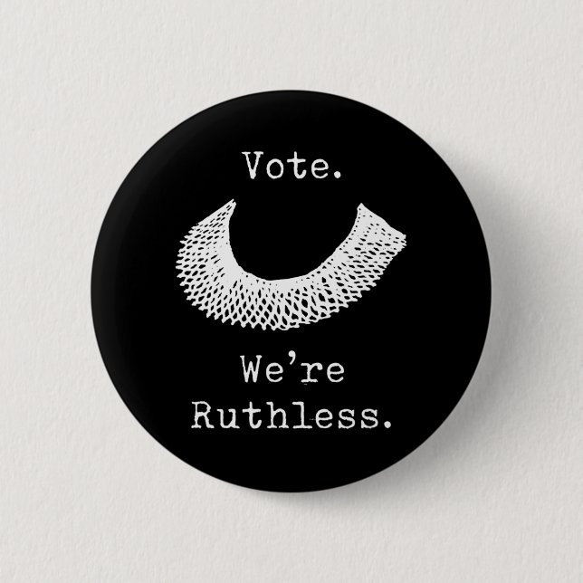 Wir sind skrupellose Frauenrechte Button (Vorderseite)