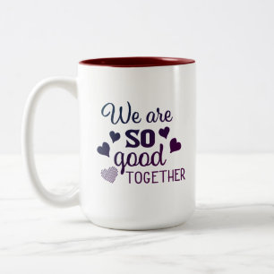 Wir sind so gut zusammen   zweifarbige tasse