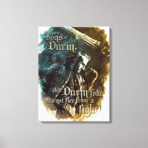 Wir sind Söhne von Durin Leinwanddruck