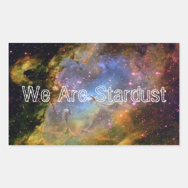 Wir sind Stardust-Aufkleber Rechteckiger Aufkleber (Vorderseite)