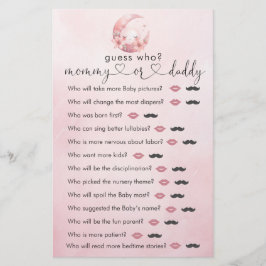 Wir sind über dem Mond Mädchen Dusche "raten Sie, 