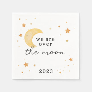 "Wir sind über dem Mond" Papierserviette